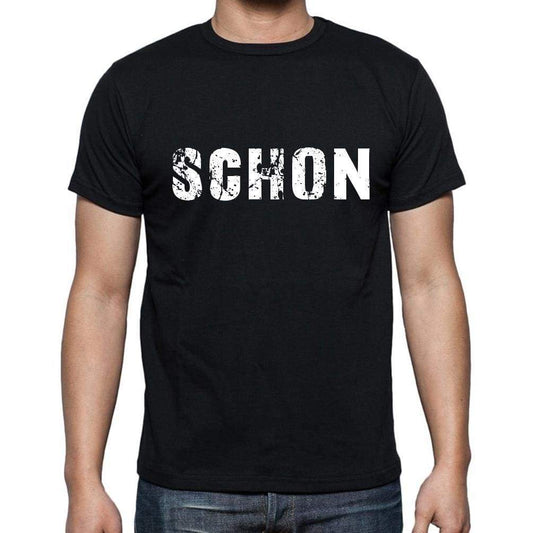 Schon Mens Short Sleeve Round Neck T-Shirt - Casual