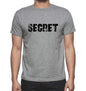 Secret Grey Mens Short Sleeve Round Neck T-Shirt 00018 - Grey / S - Casual