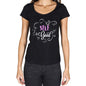 Self Is Good Womens T-Shirt Black Birthday Gift 00485 - Black / Xs - Casual