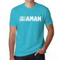 Shaman Mens Short Sleeve Round Neck T-Shirt - Blue / S - Casual