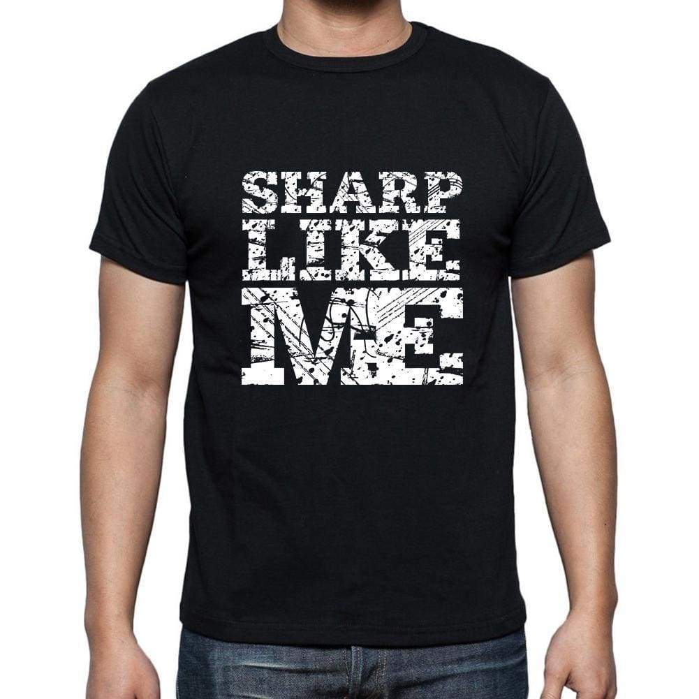 Sharp Like Me Black Mens Short Sleeve Round Neck T-Shirt 00055 - Black / S - Casual