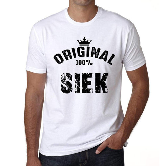 Siek Mens Short Sleeve Round Neck T-Shirt - Casual