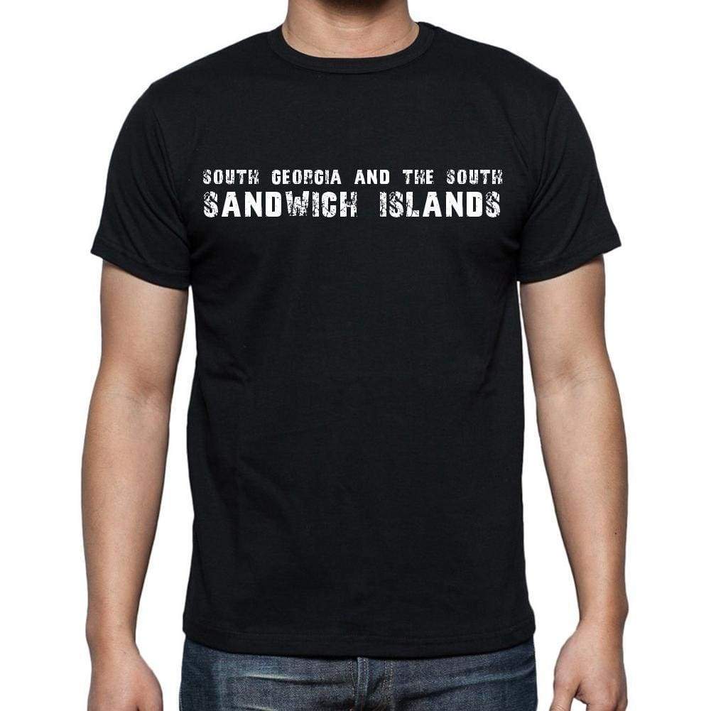 South Georgia And The South Sandwich Islands T-Shirt For Men Short Sleeve Round Neck Black T Shirt For Men - T-Shirt