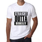 Straight Outta Berkeley Mens Short Sleeve Round Neck T-Shirt 00027 - White / S - Casual
