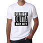 Straight Outta Daly City Mens Short Sleeve Round Neck T-Shirt 00027 - White / S - Casual