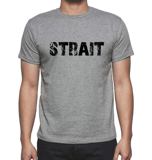 Strait Grey Mens Short Sleeve Round Neck T-Shirt 00018 - Grey / S - Casual