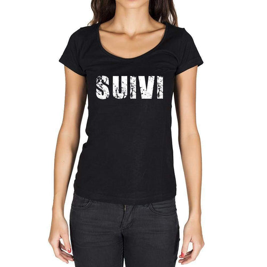 Suivi French Dictionary Womens Short Sleeve Round Neck T-Shirt 00010 - Casual