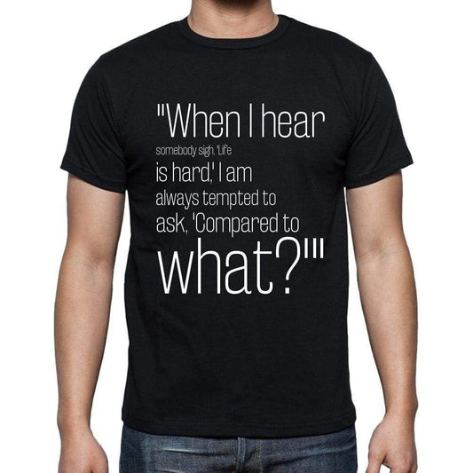 Sydney J. Harris Quote T Shirts When I Hear Somebody T Shirts Men Black - Casual