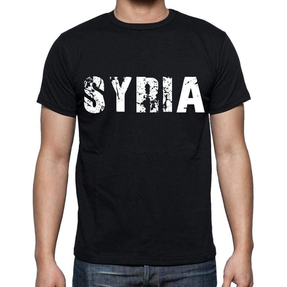 Syria T-Shirt For Men Short Sleeve Round Neck Black T Shirt For Men - T-Shirt