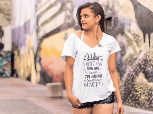 ULTRABASIC Women's T-Shirt I Am Going Somewhere Beautiful - Short Sleeve Tee Shirt Tops