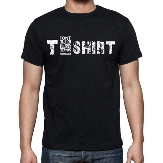 T-Shirt White Letters Mens Short Sleeve Round Neck T-Shirt 00007