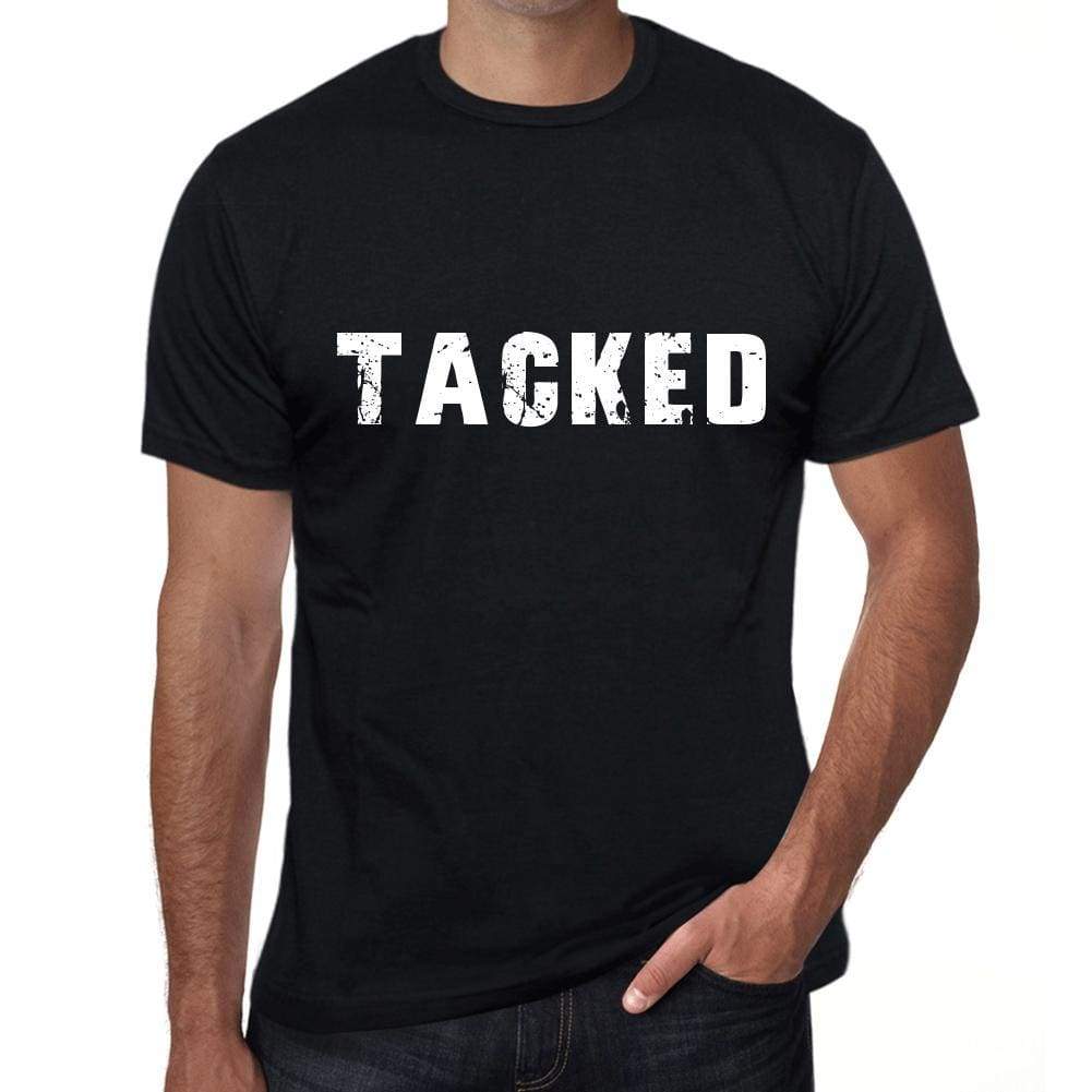 Tacked Mens Vintage T Shirt Black Birthday Gift 00554 - Black / Xs - Casual