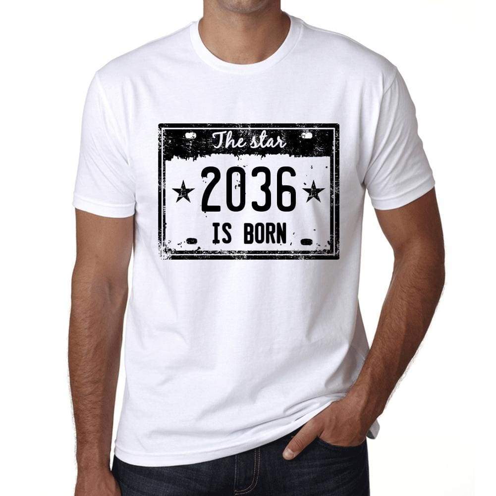 The Star 2036 Is Born Mens T-Shirt White Birthday Gift 00453 - White / Xs - Casual