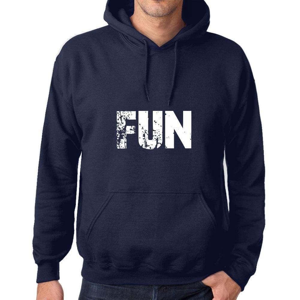 Unisex Printed Graphic Cotton Hoodie Popular Words Fun French Navy - French Navy / Xs / Cotton - Hoodies