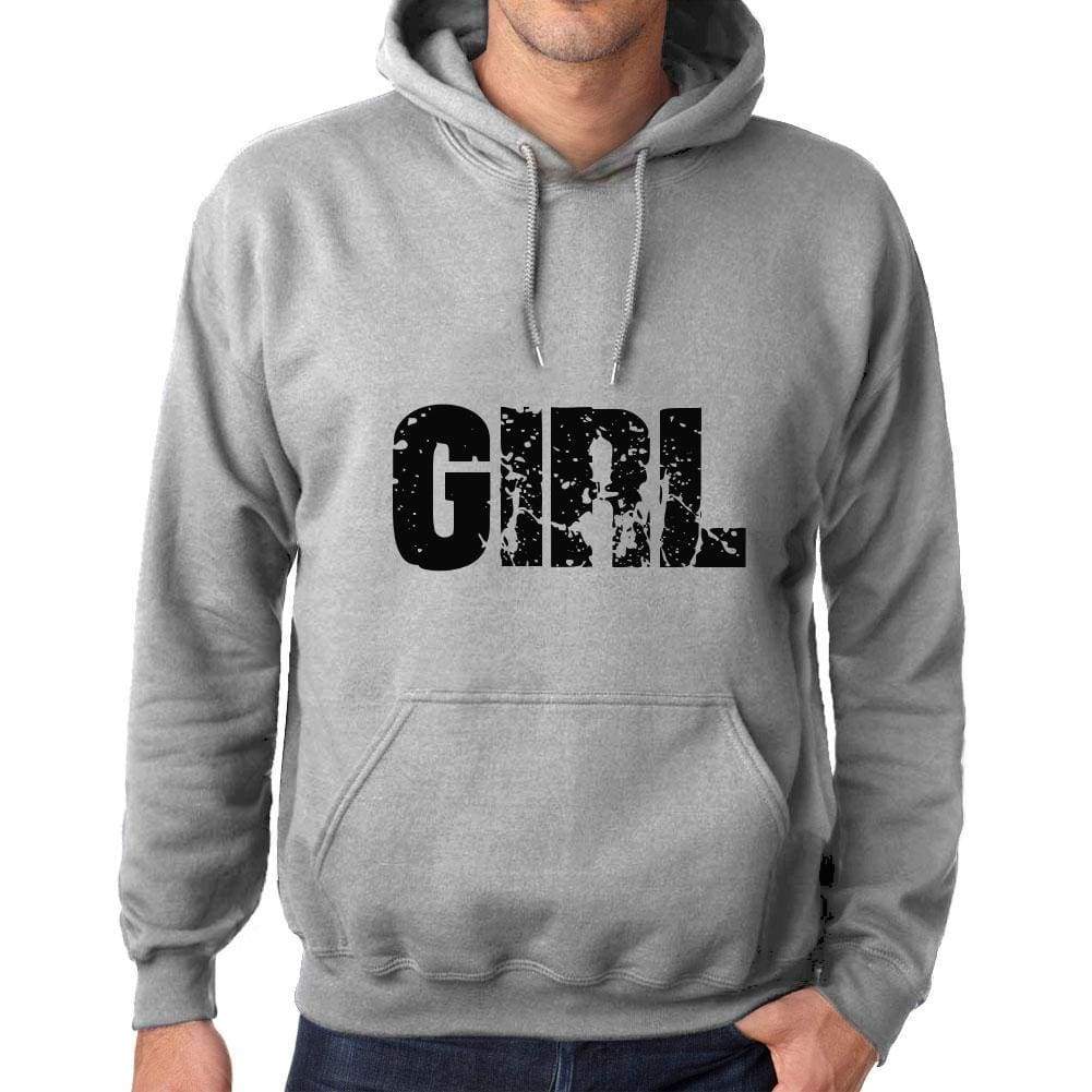 Unisex Printed Graphic Cotton Hoodie Popular Words Girl Grey Marl - Grey Marl / Xs / Cotton - Hoodies