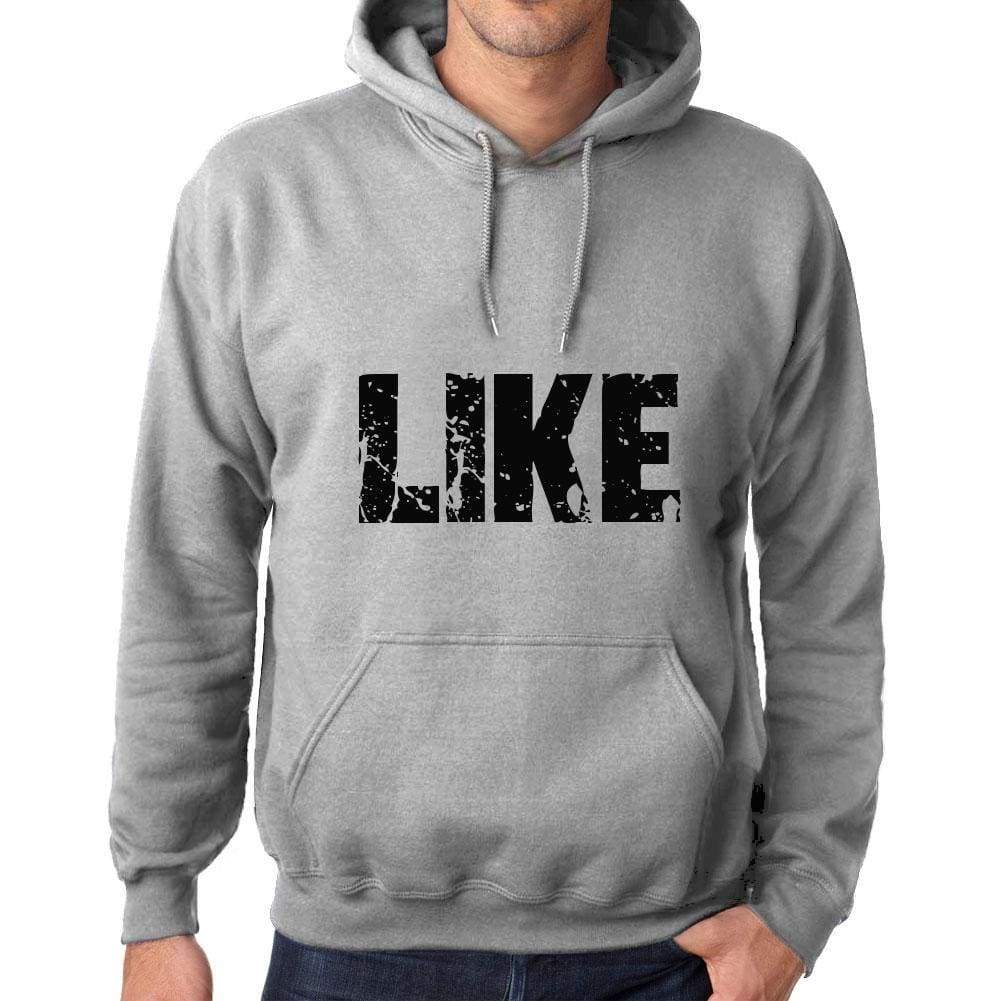 Unisex Printed Graphic Cotton Hoodie Popular Words Like Grey Marl - Grey Marl / Xs / Cotton - Hoodies