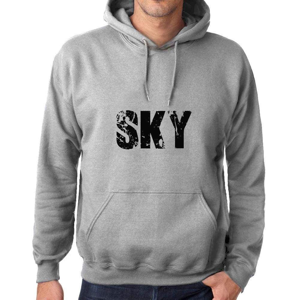 Unisex Printed Graphic Cotton Hoodie Popular Words Sky Grey Marl - Grey Marl / Xs / Cotton - Hoodies