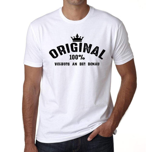 Vohburg An Der Donau 100% German City White Mens Short Sleeve Round Neck T-Shirt 00001 - Casual